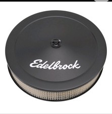 Edelbrock EDL-1223 AIR CLEANER Filter 14 X 3 (3/8 Deeper) BLACK 1223 SEALED NEW picture