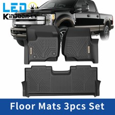 3D TPE Floor Mats Liners for 2017-2026 Ford F-250 F350 F450 Super Duty Crew Cab picture