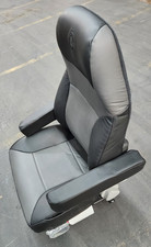 Kenworth Cushion Air Seat S78-1059-1246338521 Black Gray Vinyl, Dual Armrest picture