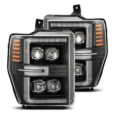 For 08-10 Ford Super Duty Black Housing Nova LED Projector Headlights Headlamps picture