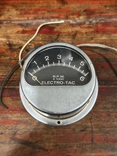 Vintage Electro Voice Electro Tac Tachometer Boat Marine RPM Gauge Untested picture