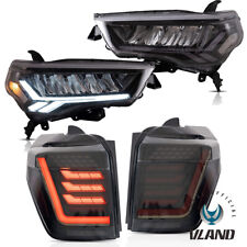 LED Headlights+Rear Tail Lights Lamps For 2014-2023 Toyota 4Runner w/ Animation picture
