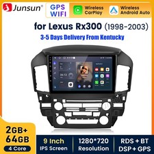 Carplay 2+64GB Android 15 Car Radio GPS Navi Head Unit For Lexus Rx300 1998-2003 picture