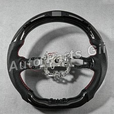 REAL CARBON FIBER LED LEATHER STEERING WHEEL FOR HONDA CIVIC TYPE R 2021.. picture