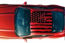 Decal Graphic design unique for Ford Mustang GT 2019 2020 Roof usa livery flag picture