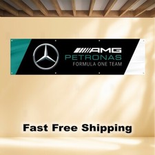MERCEDES BENZ AMG 2'X8' BANNER FLAG SIGN FORMULA ONE RACING TEAM F1 picture