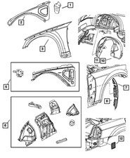 Genuine Mopar Upper Load Path Beam Right 5065504AE picture