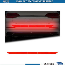 Reflective Rear Bumper Sticker Trunk Strips Diamond Grade Night VisibiColor: Red picture