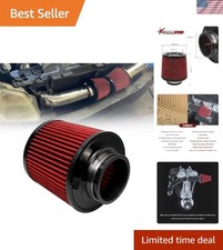 Universal 3 Inch Cone Air Filter -  High Flow with Two-Layer Filtration picture
