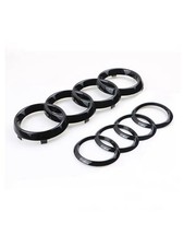 4 Ring ABS Hood Grille Rear Trunk Emblem Badge Sticker A3 A4 A5 A6 A7 Q2 Q3 Q5 Q picture