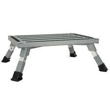 RV Aluminum Platform Step RV Portable Step Adjustable Height picture