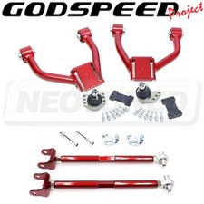 For 2008-12 Honda Accord Godspeed Adjustable Front Upper+Rear Camber Arm Kit Set picture