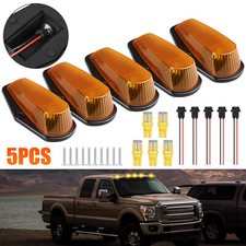 5Pcs For Ford F150 F250 F350 1980-1997 Roof Top Cab Lights Amber LED Marker Lamp picture