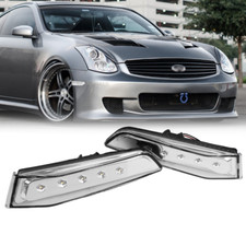 Pair Clear Len Bumper Side Marker Lights Side Lamp For 03-07 INFINITI G35 Couple picture
