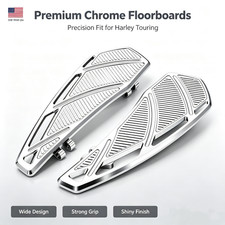 Harley Front Driver Floorboards Foot Pegs For Touring Trike 1980–2025 Chrome picture