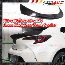 Fits 2019-26 Toyota Corolla Hatchback Gloss Black Rear Middle Trunk Spoiler Wing picture