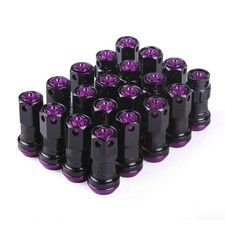 20pcs Purple M12 x 1.5 mm Composite Close End Heavy Duty Wheel Lug Nuts R40 picture