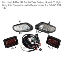 New Red Hawk LGT-417L DoubleTake LED Light Body Kits Compatible E-Z-GO TXT 14+ picture