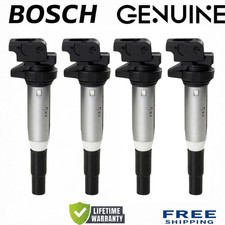 OEM NEW BOSCH x4 Ignition Coils 2006–2011 BMW 323i, 325i, 325xi, 330i 2.5L I6 picture
