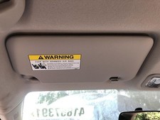 2015-2020 Honda Fit Driver Left Side Gray Sun Visor picture