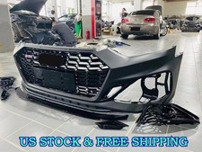 For 2020-2024 Audi A5 Front Bumper Cover Grille Body Kit Upgrade to RS5 Style picture
