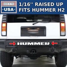White Rear Bumper Letters for Hummer H2 ABS Plastic Inserts picture