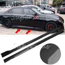 86.6'' Carbon Fiber Side Skirts Rocker Panel For Benz W211 W212 W213 E Class US picture