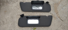 2001-2005 Ford Explorer Sport Trac Left Right Sun Visor Dark Gray Cloth Pair OEM picture