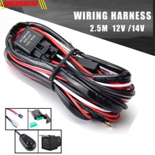 12V 40A Wiring Harness Kit Fuse ON OFF Switch Relay For LED Fog Work Light Bar picture
