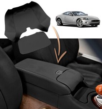 Console Lid Armrest Cover Leather for Jaguar XK XK8 XKR 1997-2006 Black picture