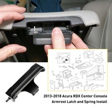 For 13-18 Acura RDX Center Lid Console Latch Armrest Lock Black 83417TX4A01 EAH picture