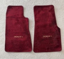 RARE 1984-1989 Nissan 300ZX 2pc Factory Front Floor Mats Red - OEM picture