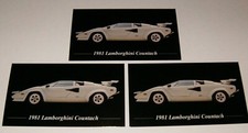 3-1981 LAMBORGHINI COUNTACH PHOTO MAGNETS 81 82 83 84 85 86 picture