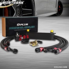 New Universal 10 Row 10AN Aluminum Engine Oil Cooler + Filter Relocation Kit picture