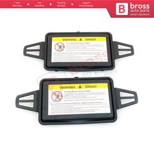 2 Pcs Sun Visor Mirror Cover BLACK 2108102510, 2118110010 For Mercedes W211 L+R picture