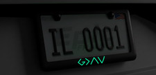 Glowing GOD is Greater Than The Highs and lows Metal Black License Plate Frame picture
