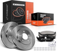 A-Premium 11.10 inch (282mm) Front Vented Disc Brake Rotors + Ceramic Pads...  picture