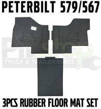 Custom Heavy-Duty Rubber Floor Mats Fits Peterbilt 579 & 567 – Auto & Manual picture