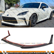 Max Style Real Carbon Fiber Front Bumper Lip Splitter For 2022-2026 Toyota GR86 picture