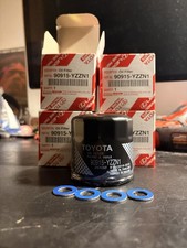 Four Genuine Toyota Oil Filters 90915-YZZN1 with Crush Washers NEW  picture