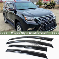FITS 2010-2024 LEXUS GX460 JDM 3D WAVY MUGEN STYLE WINDOW VISOR RAIN GUARD VENT picture