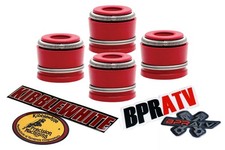 05-24 Suzuki King Quad 700 750 Kibblewhite RED Viton Valve Stem Seals Set 4 Four picture