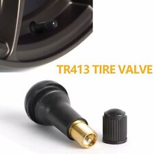 LOT 1000 TR 413 SNAP-IN TIRE VALVE STEMS SHORT BLACK RUBBER MOST POPULAR VALVE picture