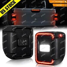 Pair Smoke LED Tail Lights Replace Halogen For Jeep Gladiator JT 2020 2021 2022 picture