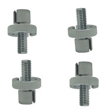 4pc 8mm Brake Clutch Cable Adjuster Nut Bolts 34-67090 For Honda CB350 (Silver) picture
