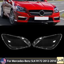 For Mercedes-Benz SLK-Class R172 2012-2016 Pair Headlight Lens Cover Replacement picture