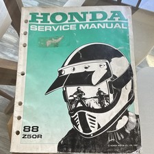 Honda Service Manual 88 Z50R picture