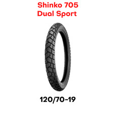New Shinko 705 Dual Sport Motorcycle Tire Front 120/70 R19