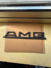 AMG PRE MERGER PLASTIC TRUNK EMBLEM BADGE W126 560SEC JAPAN RARE LORINSER BRABUS picture