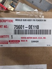 NEW 2019-22 Lexus RX Right Passenger Front Fender Arch Flare Molding 75601-0E110 picture